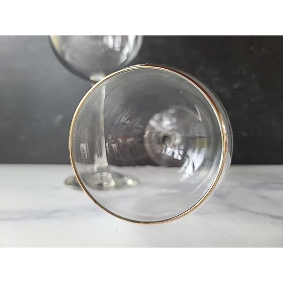 vintage gold rimmed wine glasses - Picture 9 of 10
